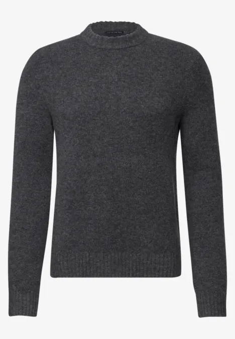 Softer Strickpullover anthra grey melange