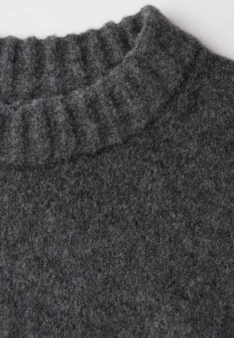 Softer Strickpullover anthra grey melange
