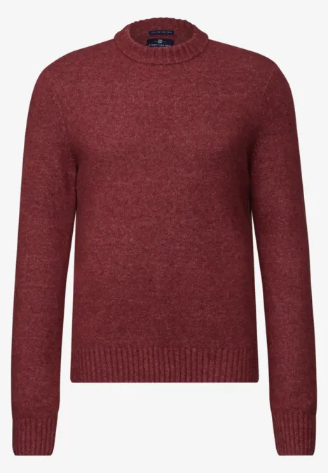 Gebreide trui real red melange