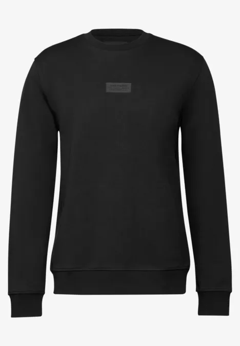 Stretch Crewneck Sweater Black