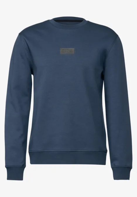 Stretch Crewneck Sweater infinite blue
