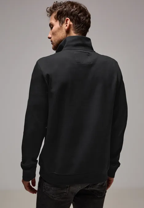 Stretch Halfzip Sweater Black
