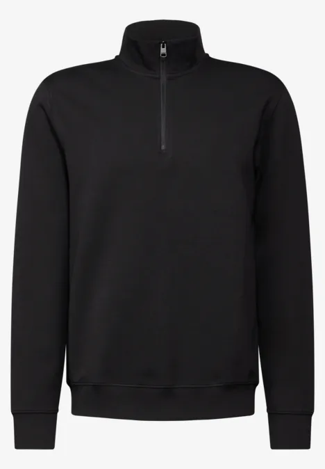 Stretch Halfzip Sweater Black