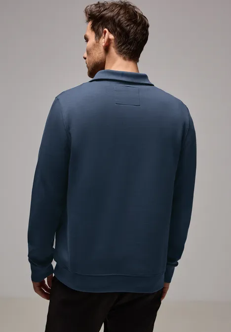 Stretch Halfzip Sweater infinite blue