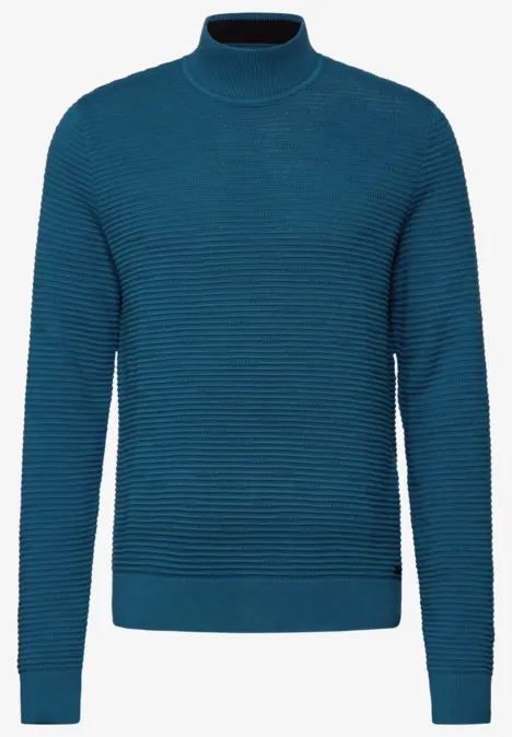 Trui met structuur digital blue