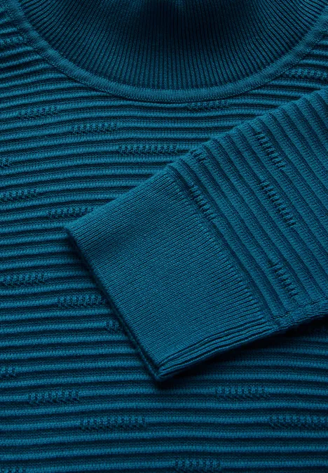 Trui met structuur digital blue