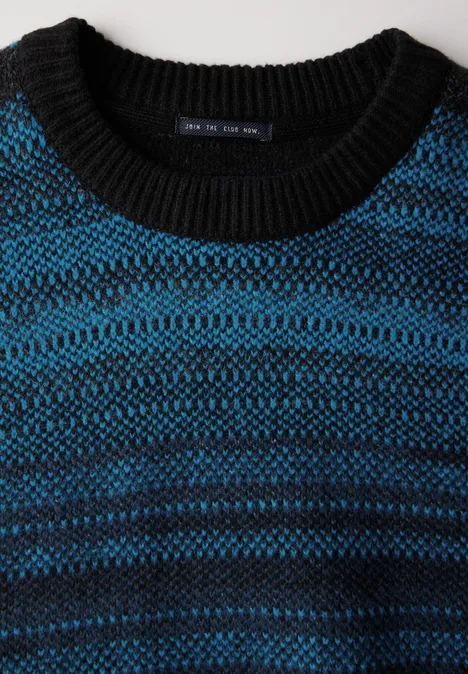 Jaquard Pullover Black