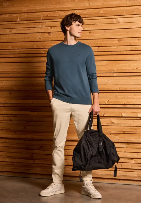 Sweter bawełniany Basic dusk blue Sweter bawełniany Basic dusk blue
