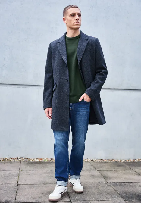 Sweter bawełniany Basic soft olive green