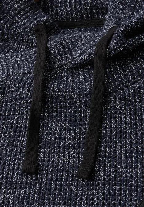 Two Tone Funnelneck Pullover night blue