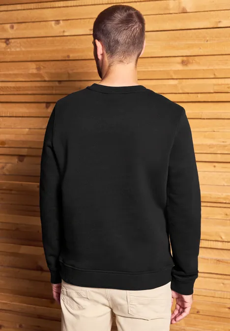 Softes Sweatshirt mit Print Black