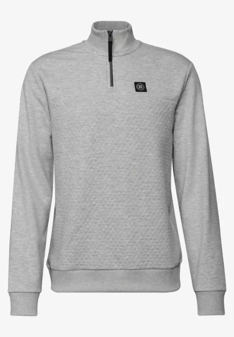 Pull-over structuré Troyer warm grey melange