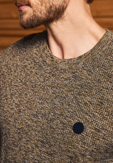 Mouline Strukturpullover golden yellow