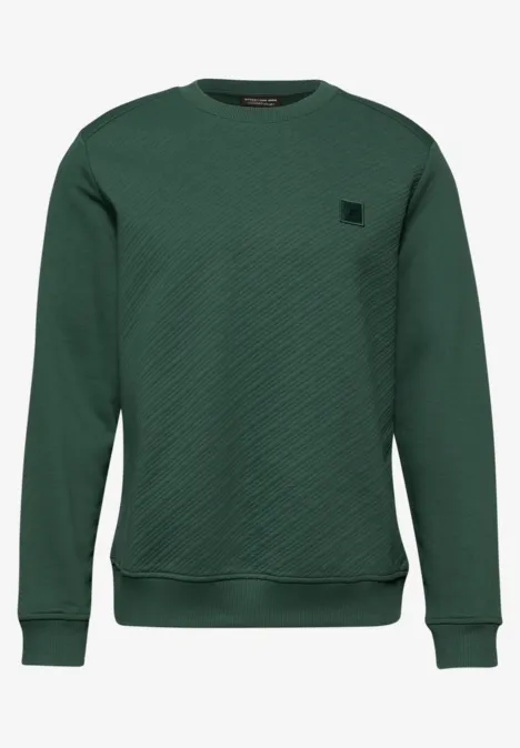 Crewneck Strukturpullover soft olive green Crewneck Strukturpullover soft olive green