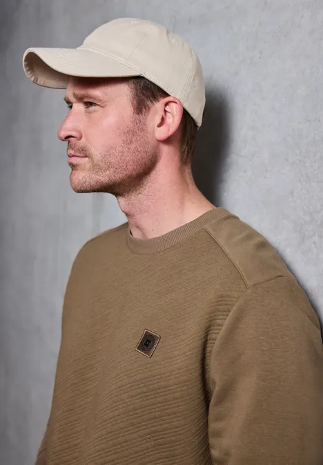 Crewneck Strukturpullover barista brown Crewneck Strukturpullover barista brown