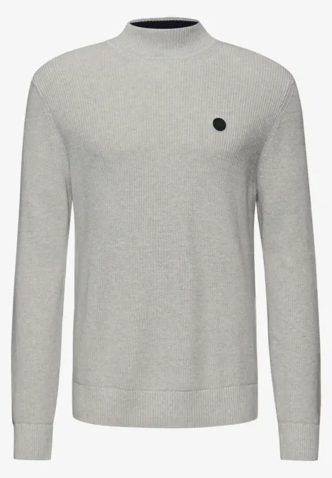 Pullover mit Stehkragen frost grey melange Pullover mit Stehkragen frost grey melange