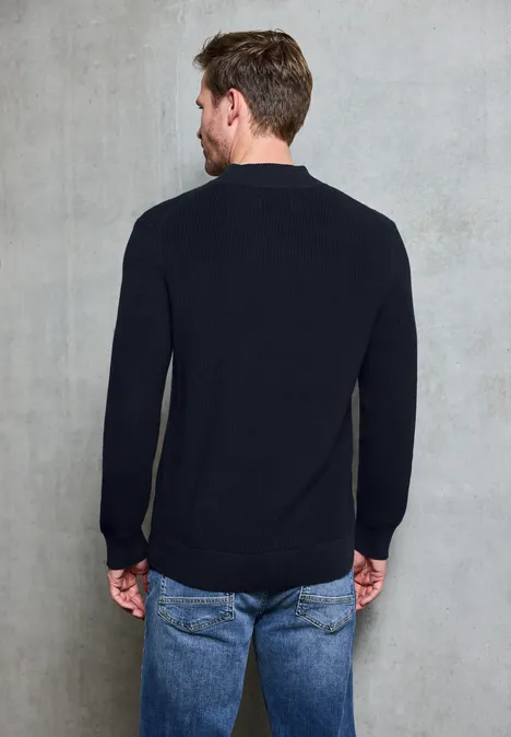 Pullover mit Stehkragen nightside blue Pullover mit Stehkragen nightside blue