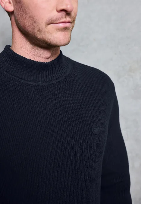 Pullover mit Stehkragen nightside blue Pullover mit Stehkragen nightside blue