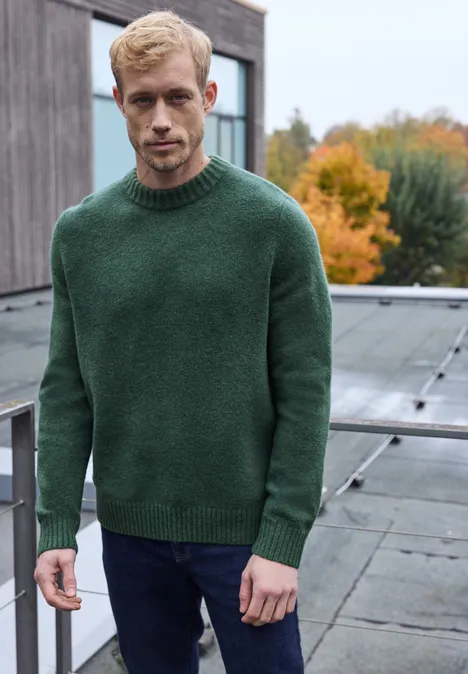 Pullover mit Woll-Anteil soft olive green Pullover mit Woll-Anteil soft olive green