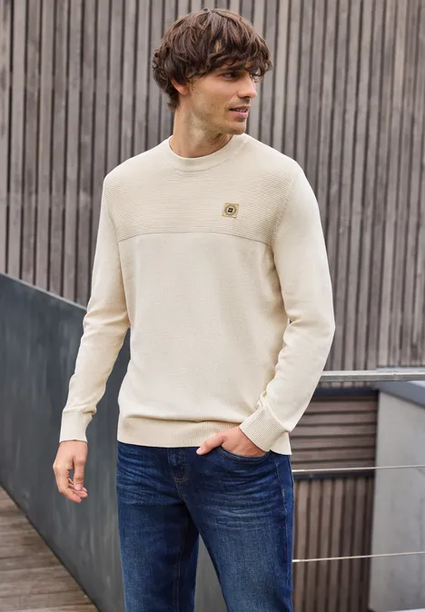 Sweter z teksturowanej mieszanki null