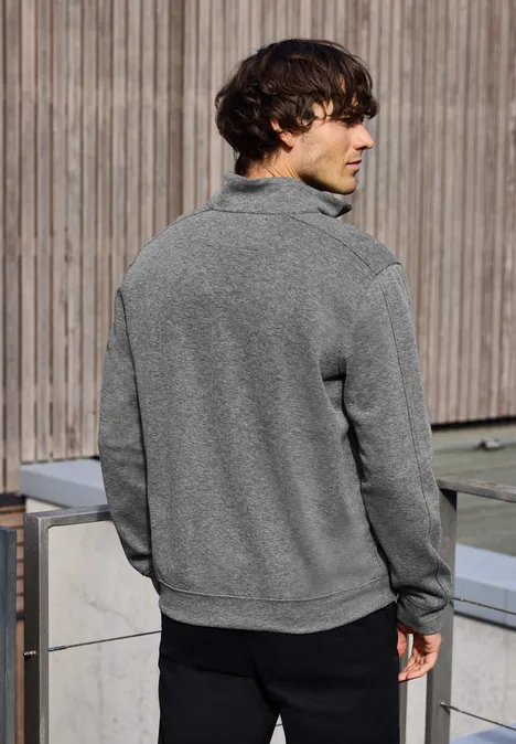 Sweat-shirt à col roulé piqué null