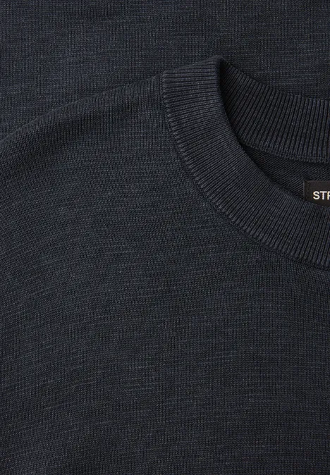 Pullover mit Washed-Effekt dark ink blue