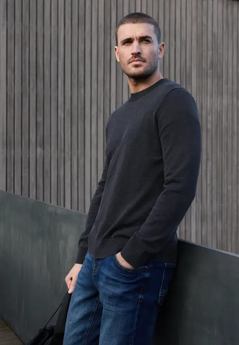 Pullover mit Washed-Effekt dark ink blue