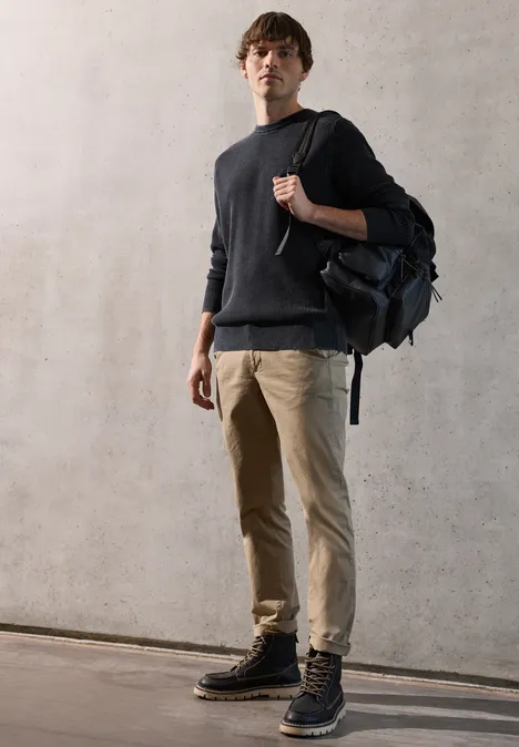 Pull à look délavé dark ink blue Pull à look délavé dark ink blue