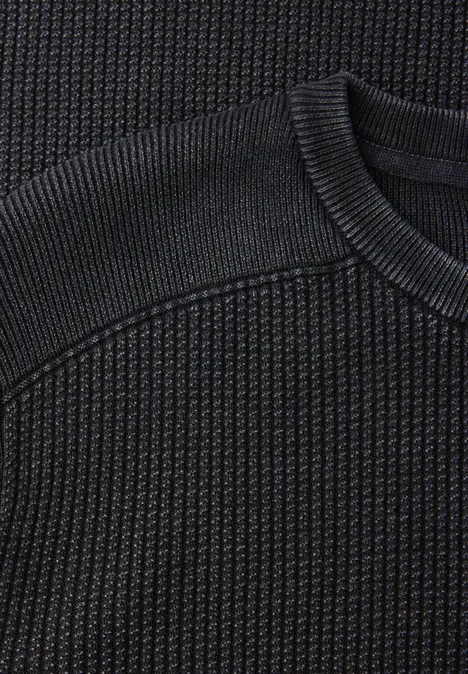 Pull à look délavé dark ink blue Pull à look délavé dark ink blue