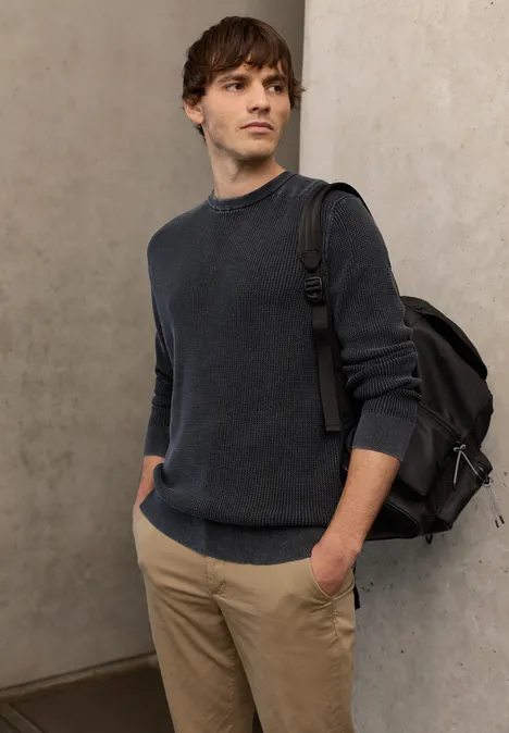 Pull à look délavé dark ink blue Pull à look délavé dark ink blue