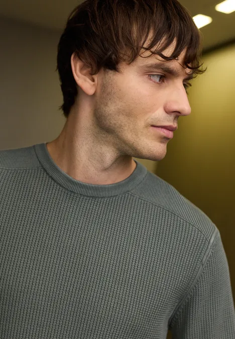 Washed-Look Pullover dusty mint Washed-Look Pullover dusty mint