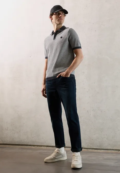 Sweter z krótkim rękawem dark ink blue