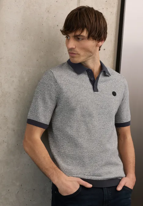 Sweter z krótkim rękawem dark ink blue