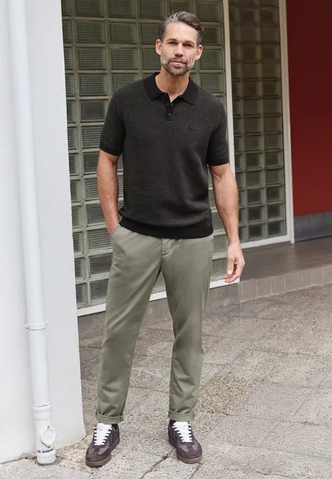 Sweter z krótkim rękawem basic black