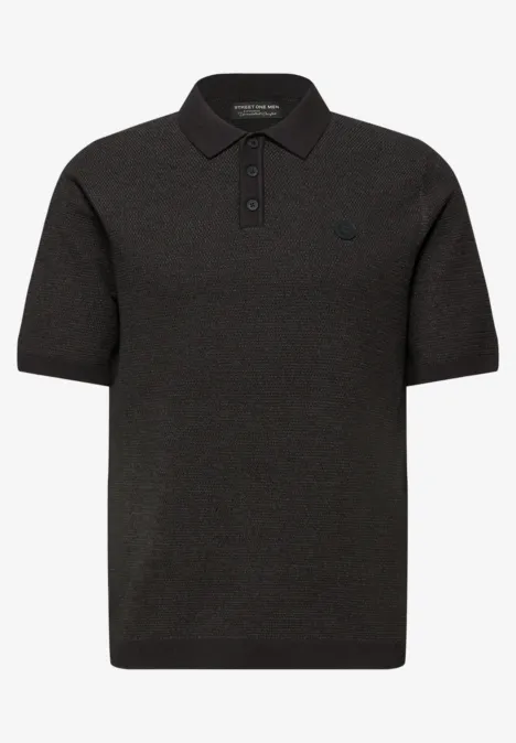 Sweter z krótkim rękawem basic black