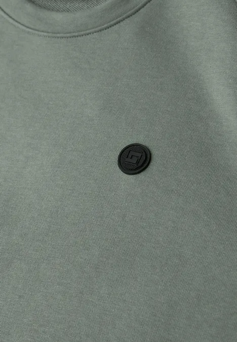 Bluza z okrągłym dekoltem dusty mint