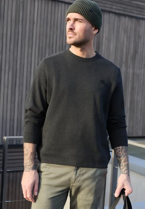 Bluza z okrągłym dekoltem oil grey