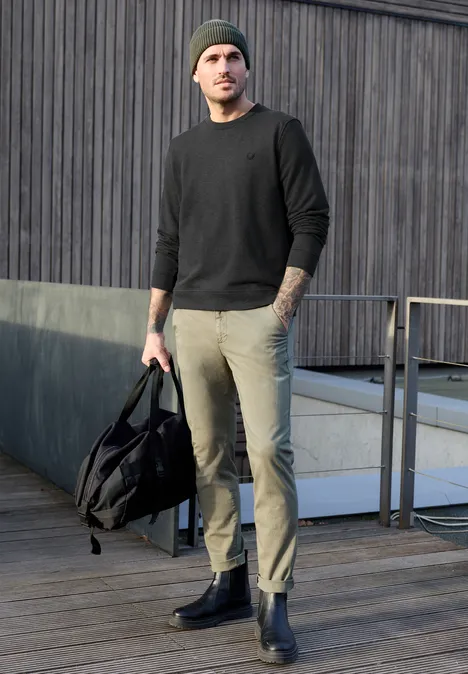 Bluza z okrągłym dekoltem oil grey