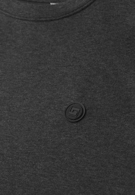 Bluza z okrągłym dekoltem oil grey