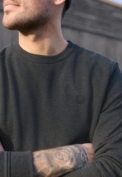 Bluza z okrągłym dekoltem oil grey