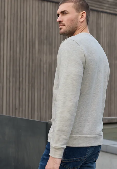 Bluza z okrągłym dekoltem white sand