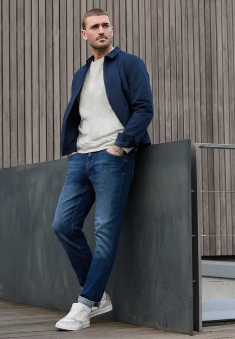 Bluza z okrągłym dekoltem white sand