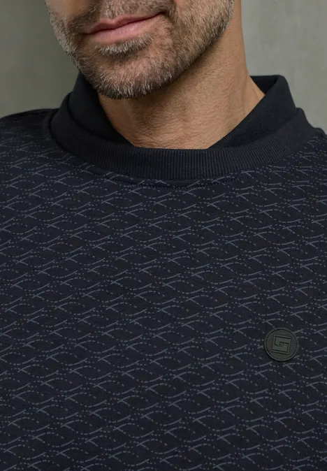 Sweat-shirt à motifs dark ink blue Sweat-shirt à motifs dark ink blue