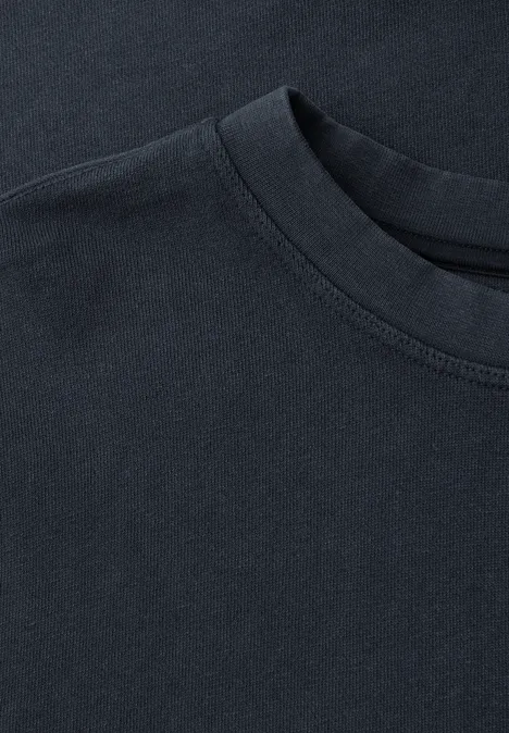 Sweatshirt mit Rundhals in softer Qualität dark ink blue