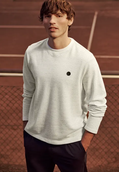 Sweatshirt mit Rundhals in softer Qualität bright white Sweatshirt mit Rundhals in softer Qualität bright white