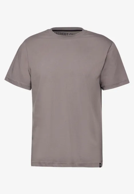 Basic T-Shirt in Unifarbe mushroom brown Basic T-Shirt in Unifarbe mushroom brown