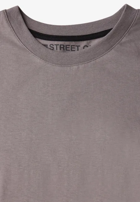 Basic T-Shirt in Unifarbe mushroom brown Basic T-Shirt in Unifarbe mushroom brown