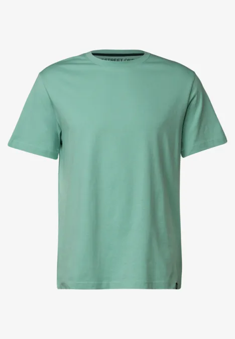 Basic T-shirt in effen kleur mint green Basic T-shirt in effen kleur mint green