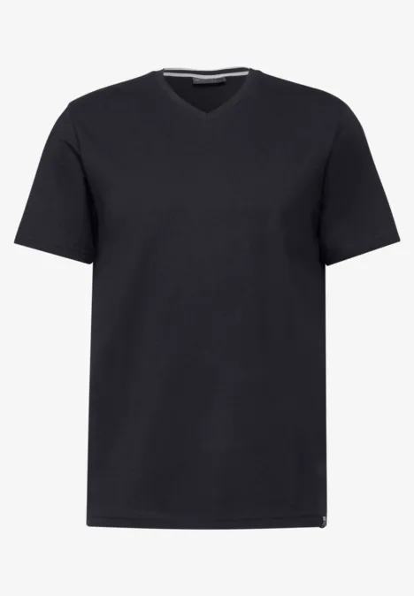 Basic V-Neck T-Shirt deep blue Basic V-Neck T-Shirt deep blue