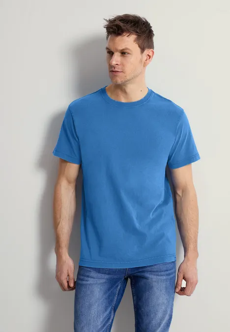 T-shirt aspect délavé classic blue
